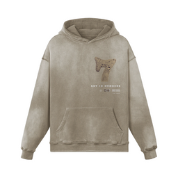 Khaki Template 7 faded Hoodie